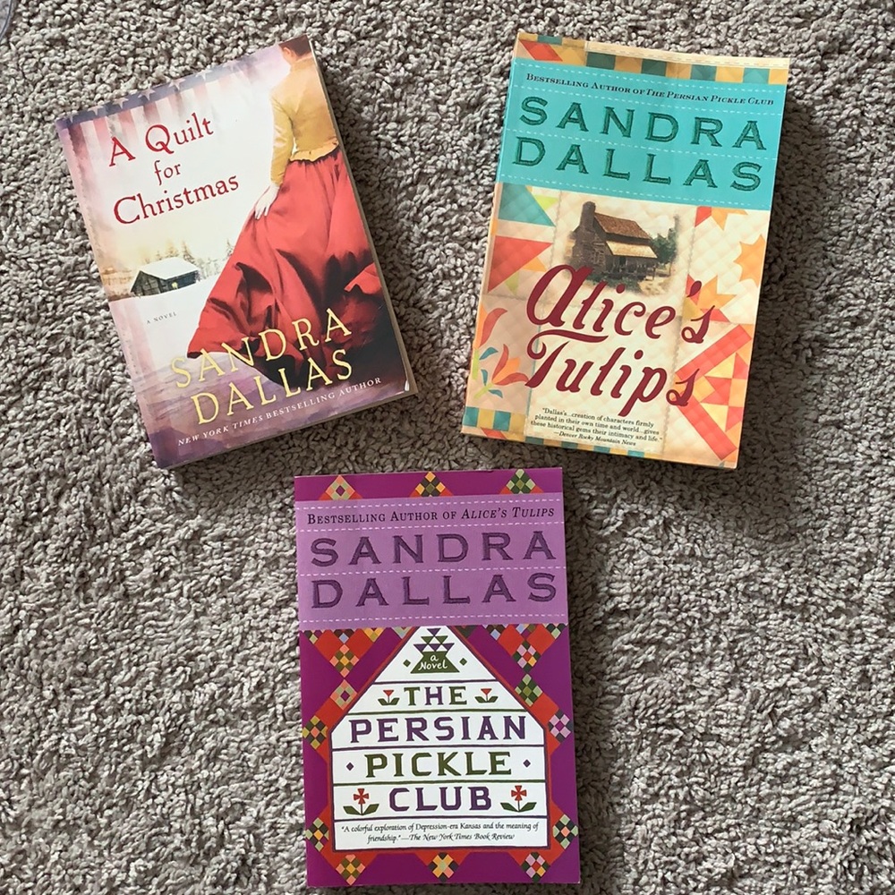 Quilting themed books by Sandra Dallas